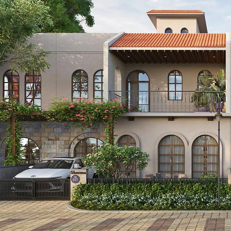 Eldeco Solano Gardens Mediterranean Architecture